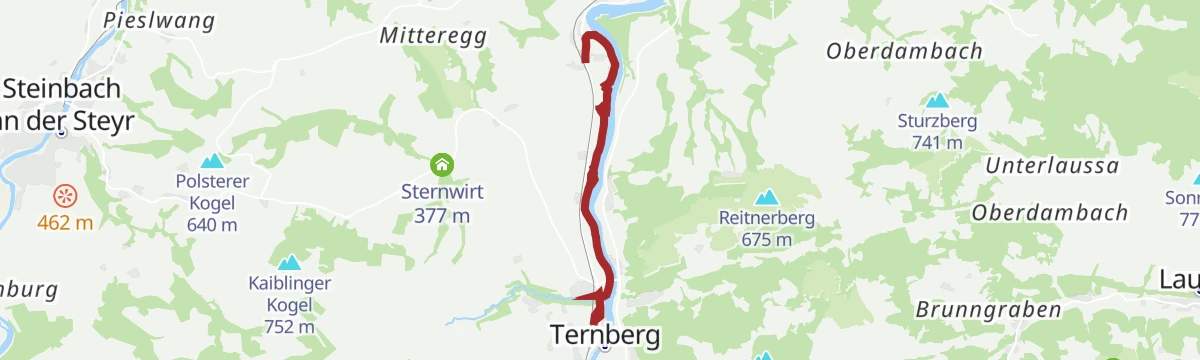 Route map: Enns Aktiv Weg Ternberg